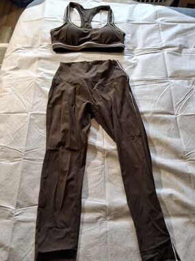 Brown Activewear Set - Sports Bra & Leggings